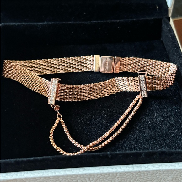 Pandora Jewelry - Pandora Rose Gold Mesh Bracelet